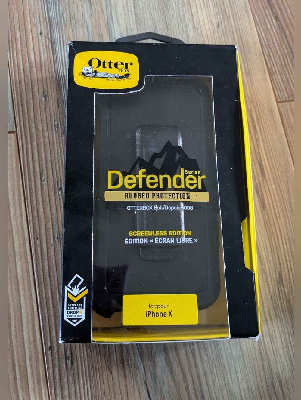 OtterBox Defender Series Rugged Case Holster/Belt Clip for iPhone X Solid Black